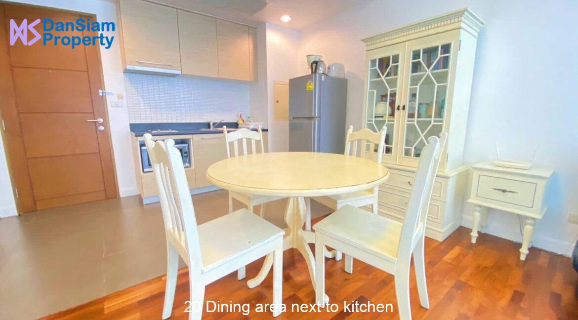 20 Dining area next to kitchen