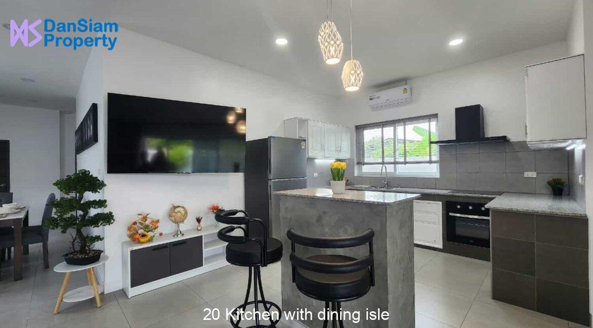 20 Kitchen with dining isle