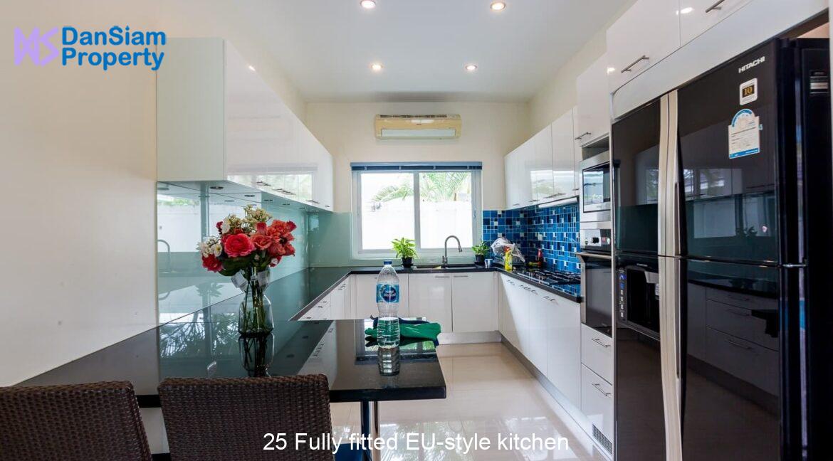 25 Fully fitted EU-style kitchen