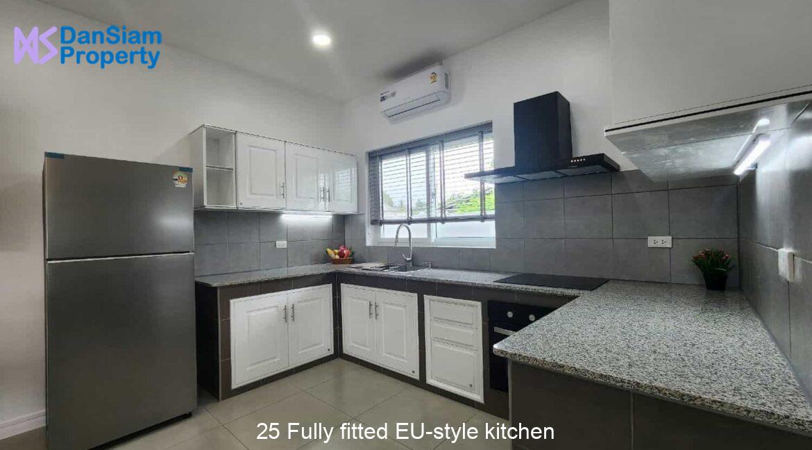 25 Fully fitted EU-style kitchen