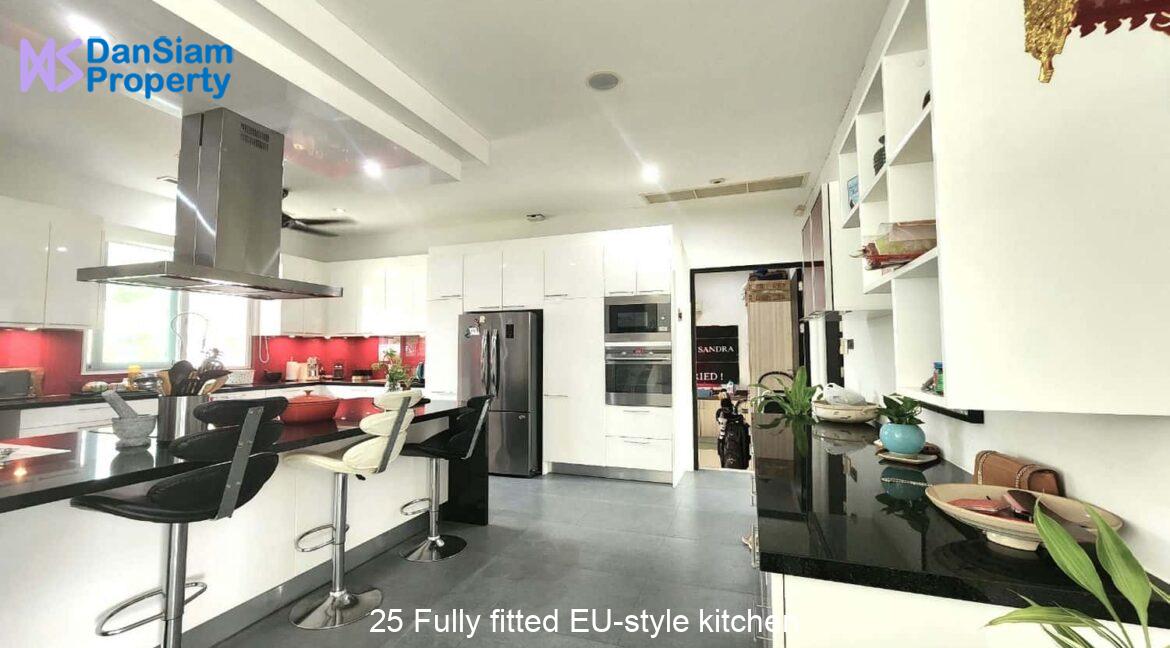 25 Fully fitted EU-style kitchen