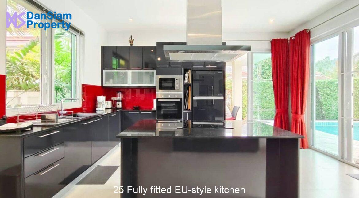 25 Fully fitted EU-style kitchen