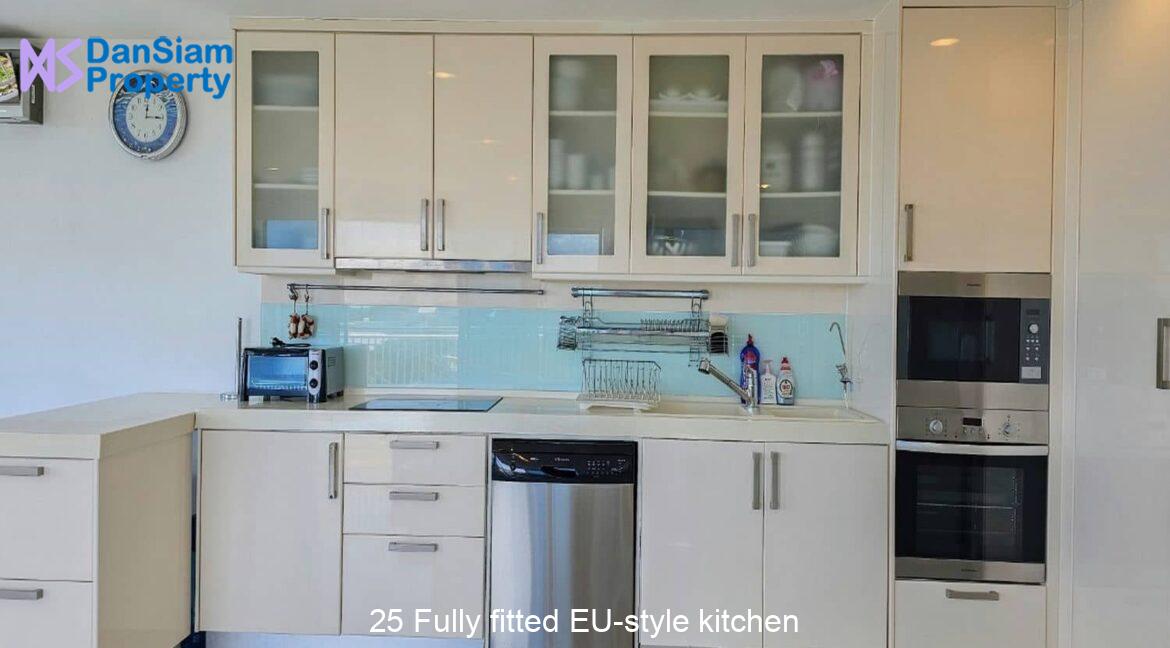 25 Fully fitted EU-style kitchen