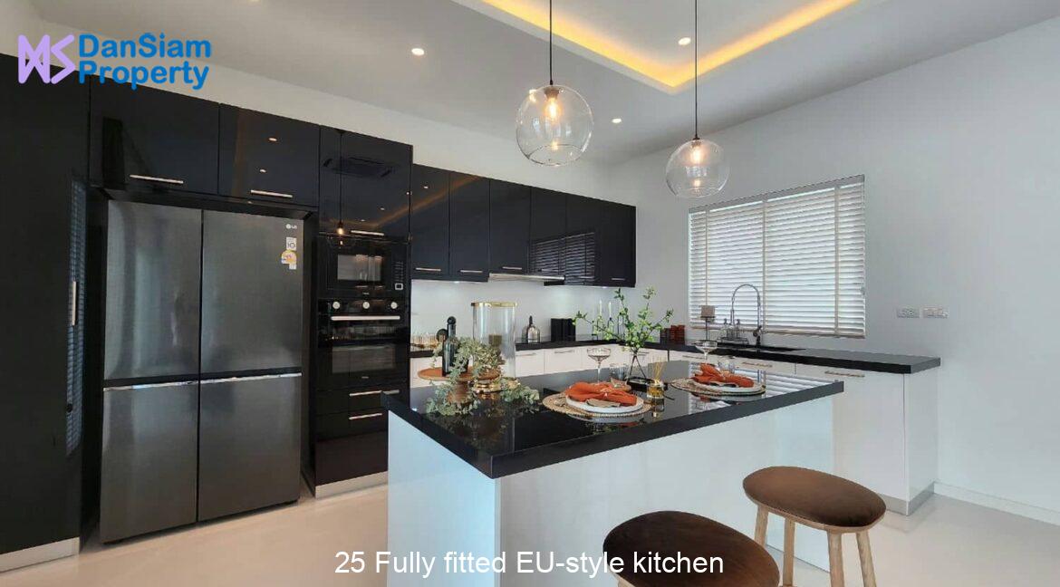 25 Fully fitted EU-style kitchen