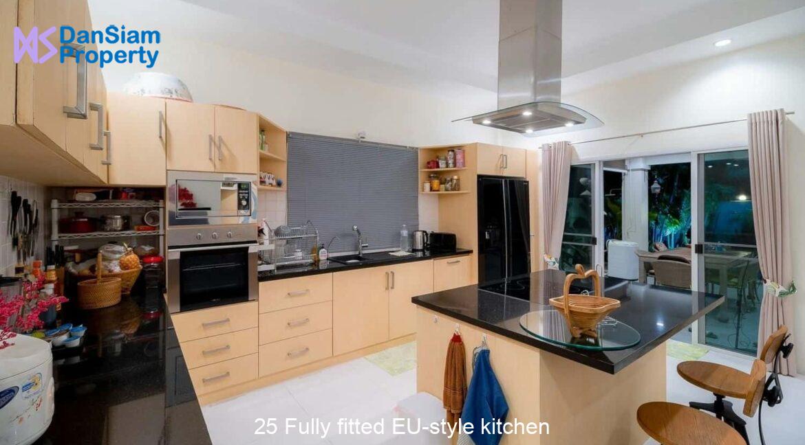 25 Fully fitted EU-style kitchen