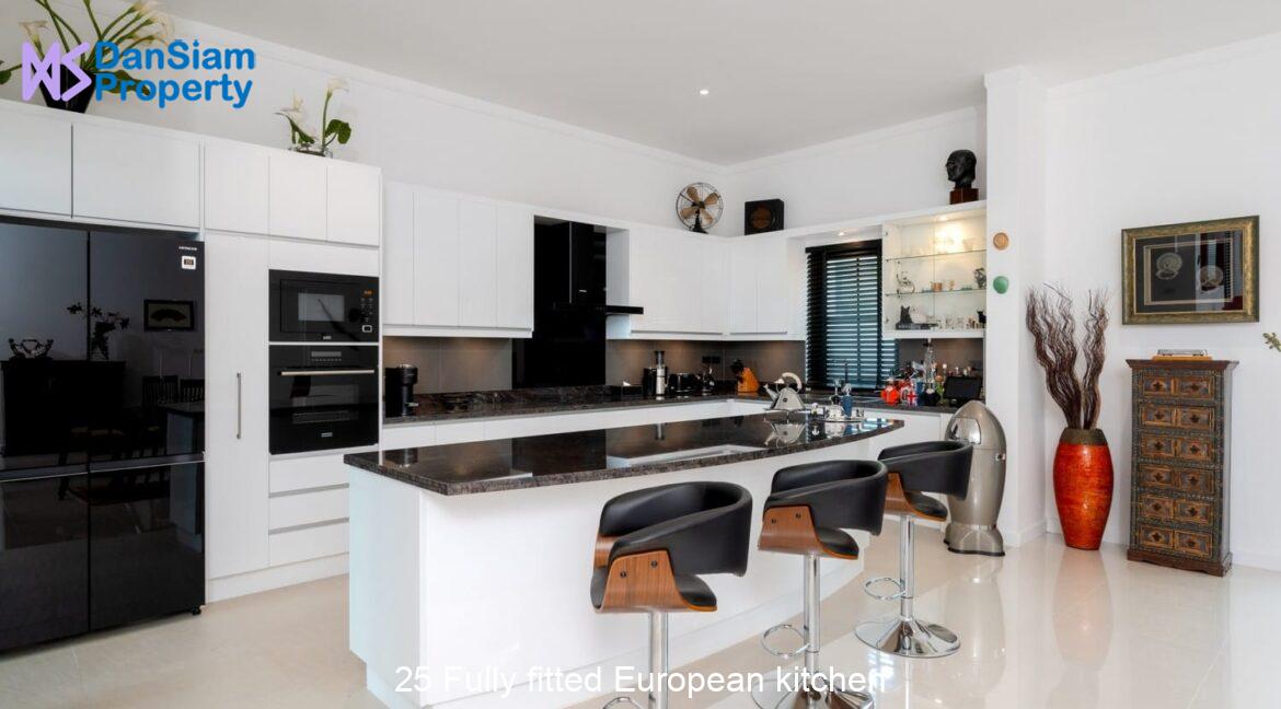 25 Fully fitted European kitchen