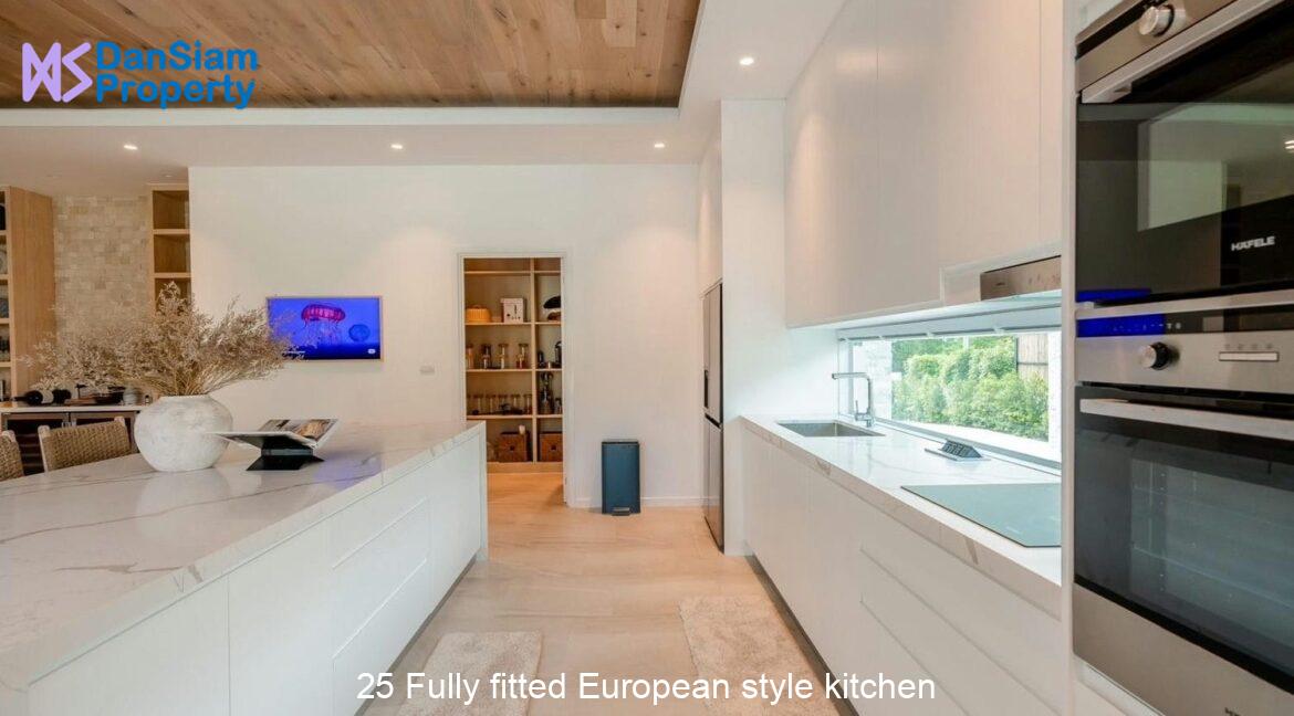 25 Fully fitted European style kitchen