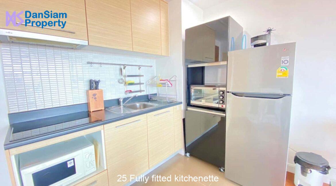 25 Fully fitted kitchenette