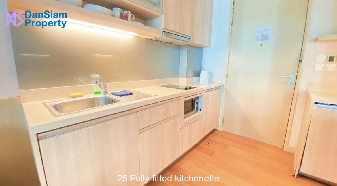 25 Fully fitted kitchenette