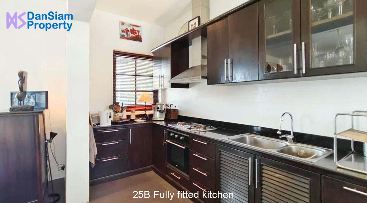 25B Fully fitted kitchen