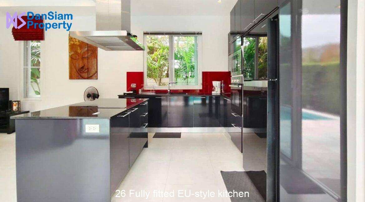 26 Fully fitted EU-style kitchen