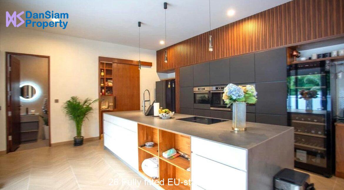 26 Fully fitted EU-style kitchen