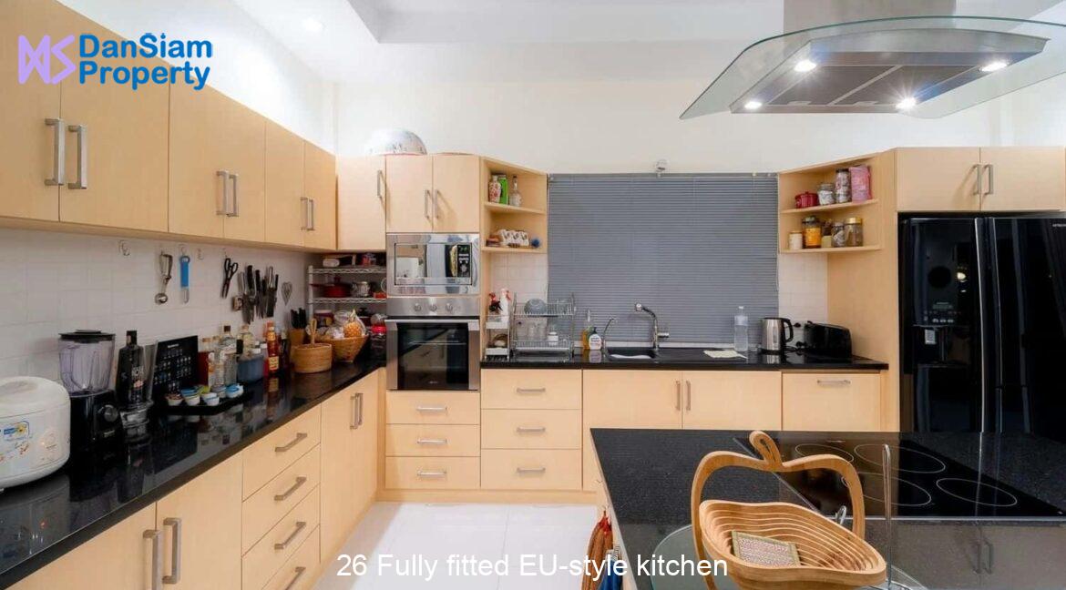 26 Fully fitted EU-style kitchen