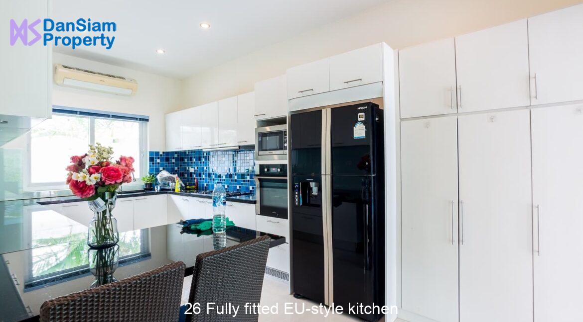 26 Fully fitted EU-style kitchen