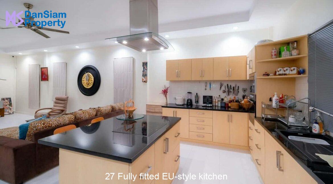 27 Fully fitted EU-style kitchen