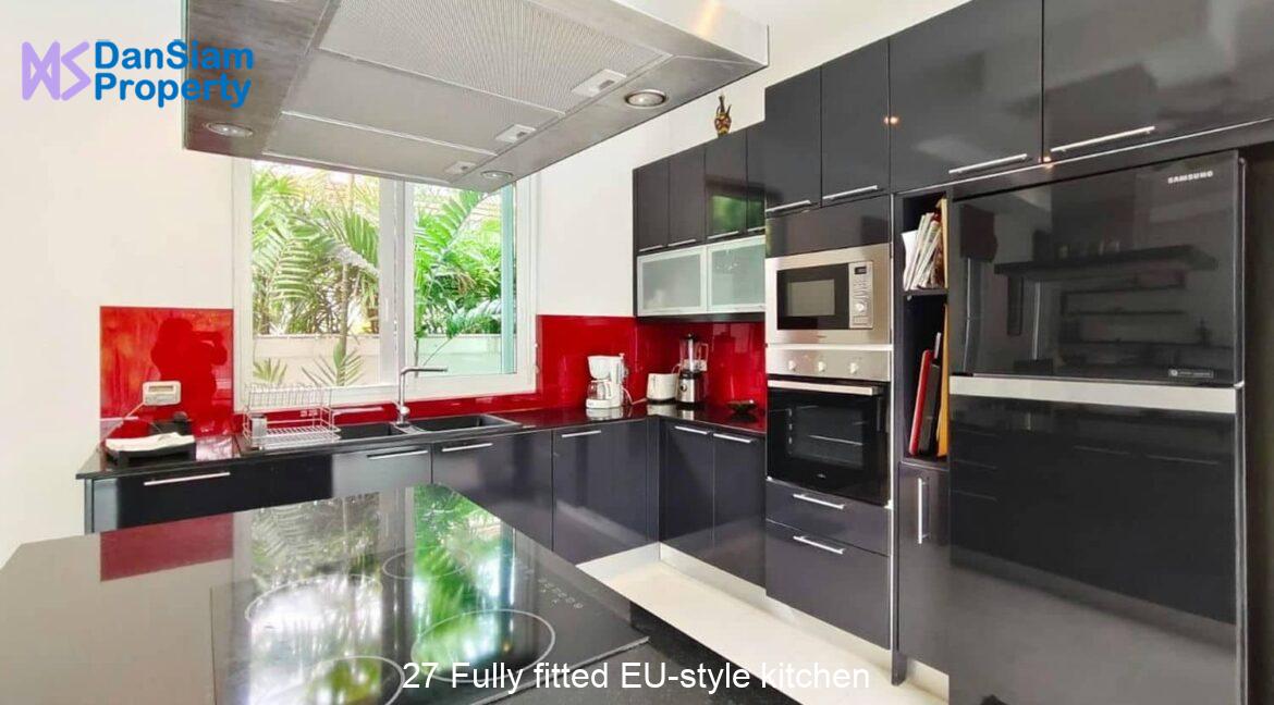 27 Fully fitted EU-style kitchen