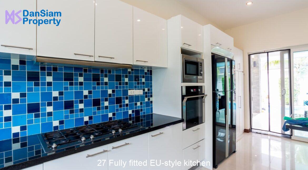 27 Fully fitted EU-style kitchen