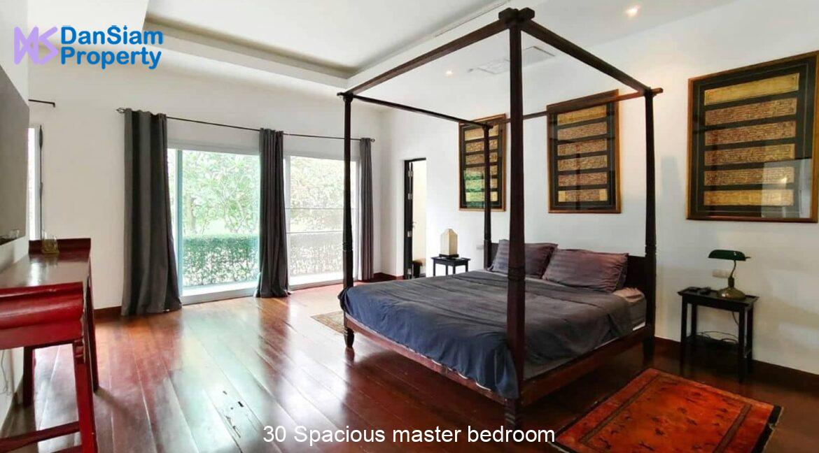 30 Spacious master bedroom