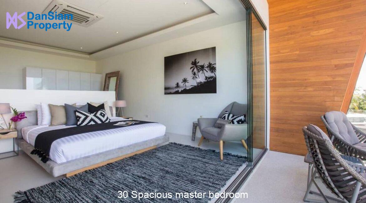 30 Spacious master bedroom