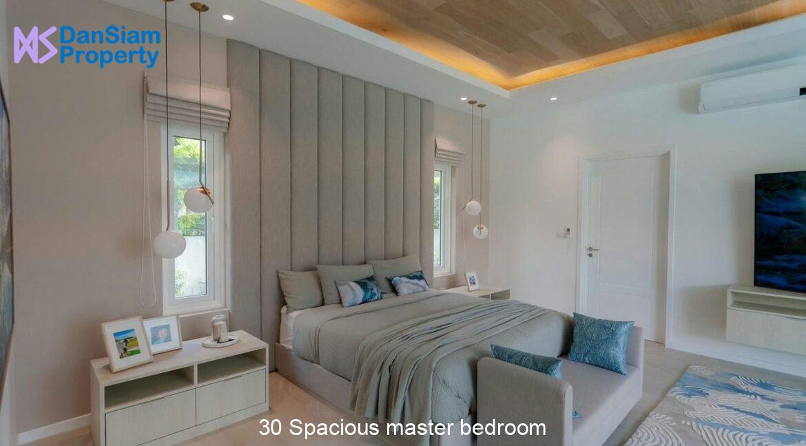 30 Spacious master bedroom