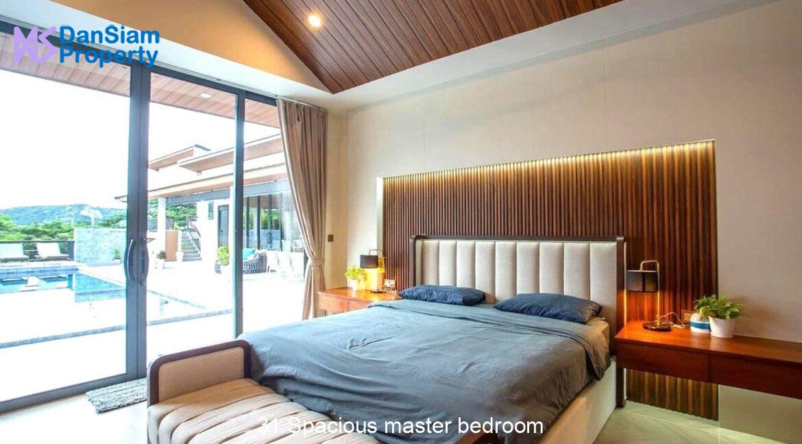 31 Spacious master bedroom