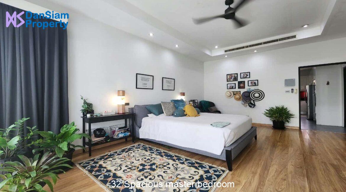 32 Spacious master bedroom