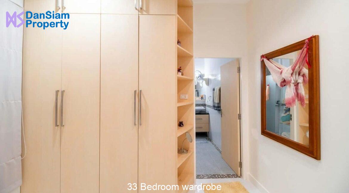 33 Bedroom wardrobe