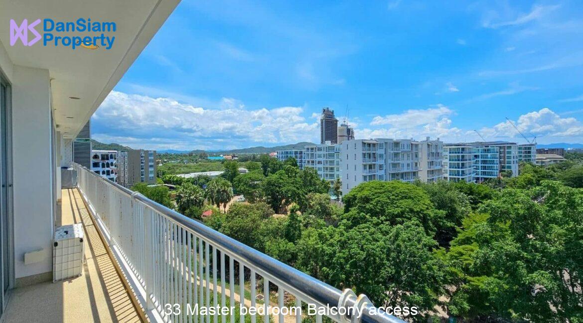 33 Master bedroom Balcony access