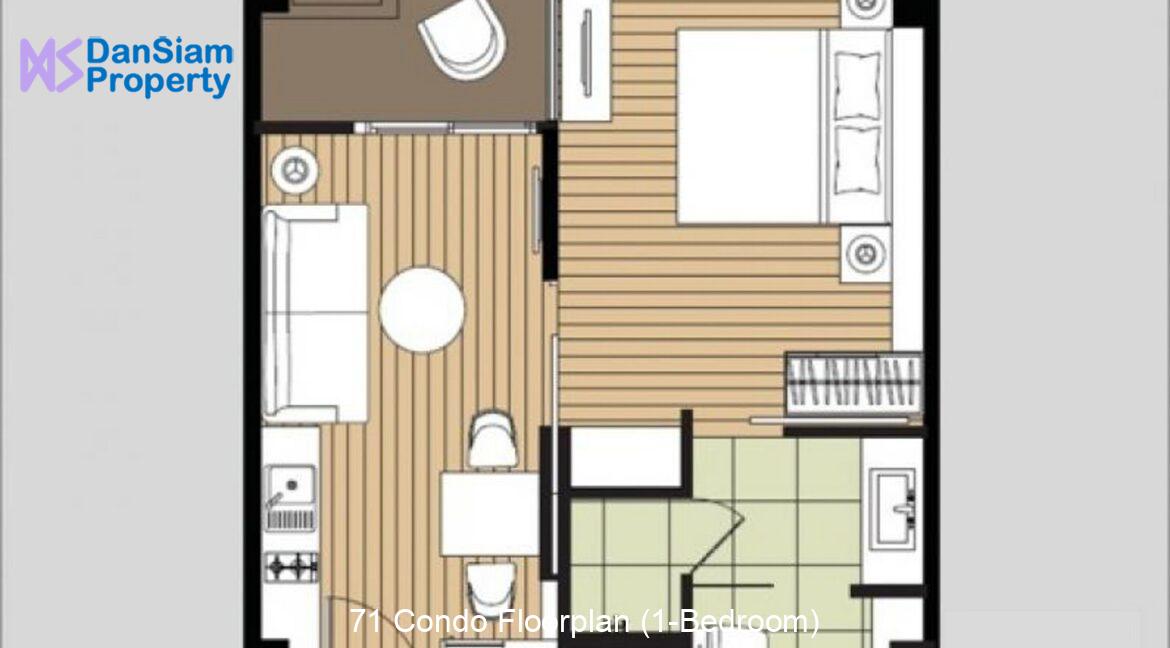 71 Condo Floorplan (1-Bedroom)