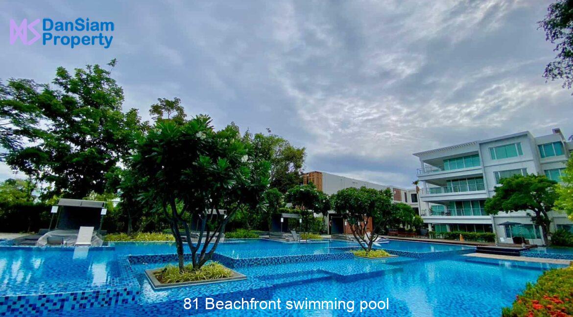 81 Beachfront swimming pool