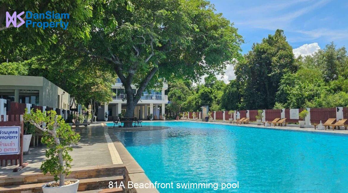 81A Beachfront swimming pool