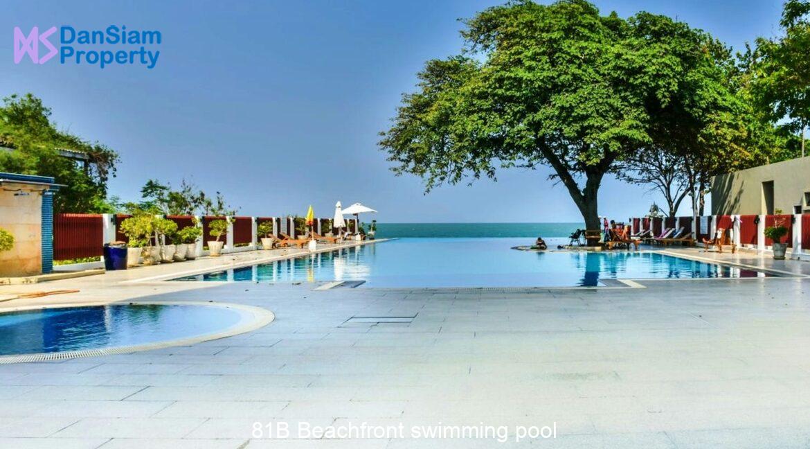 81B Beachfront swimming pool