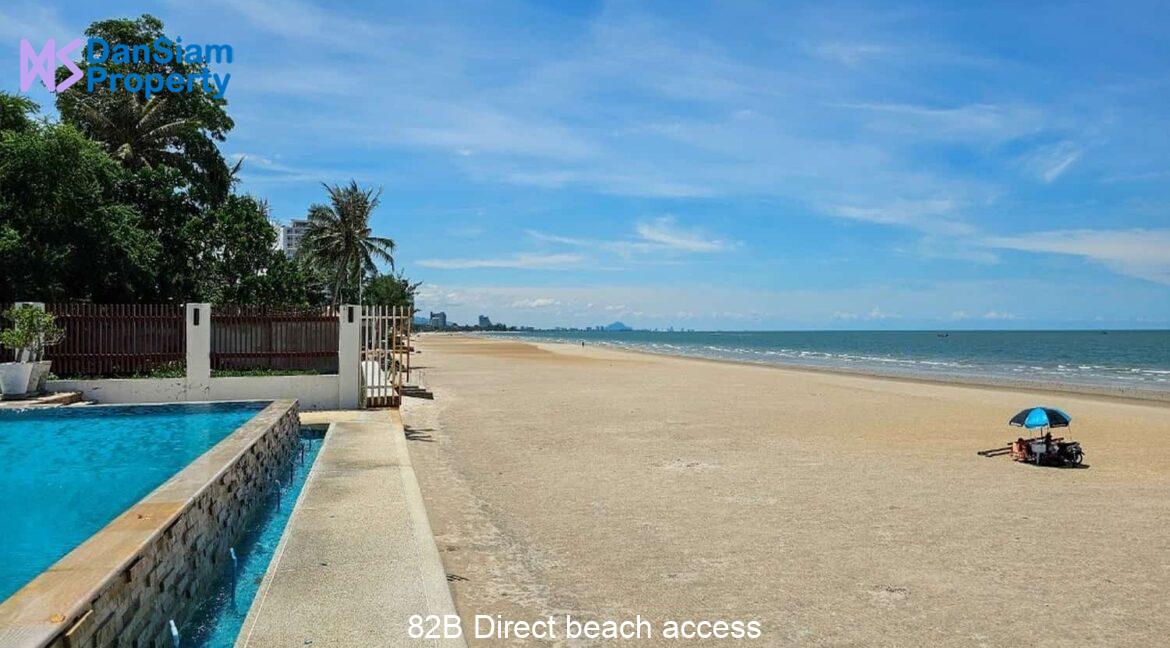 82B Direct beach access