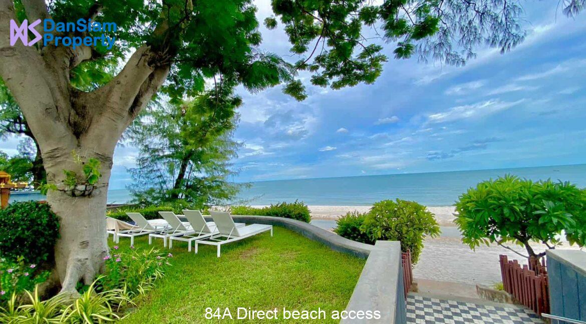 84A Direct beach access