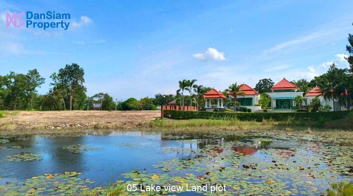 05 Lake view Land plot