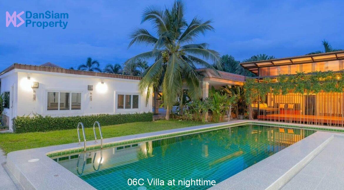 06C Villa at nighttime