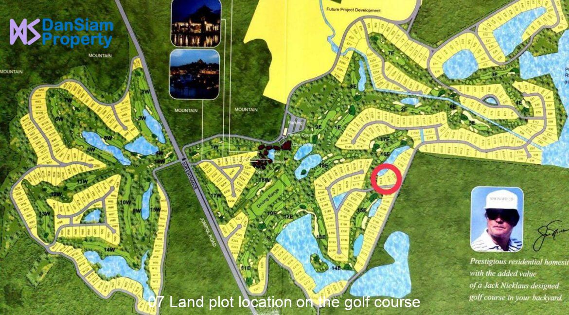 07 Land plot location on the golf course