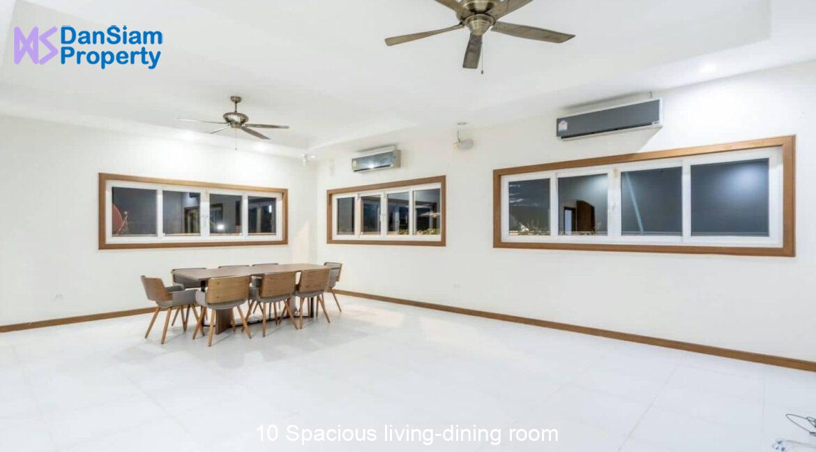 10 Spacious living-dining room