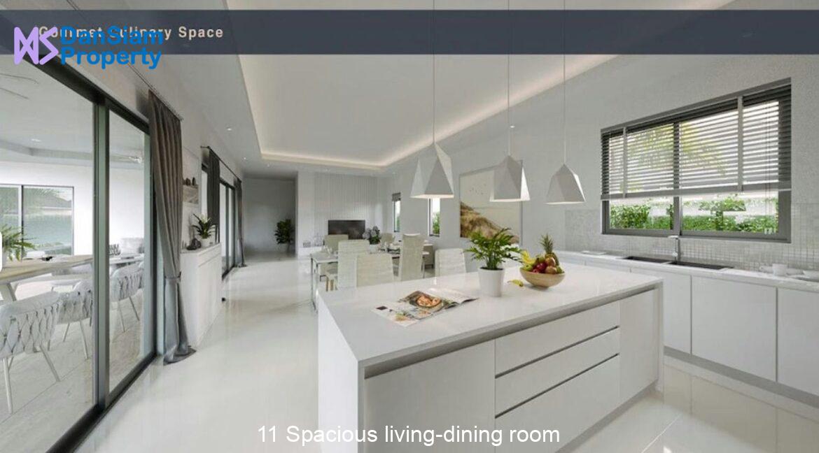 11 Spacious living-dining room