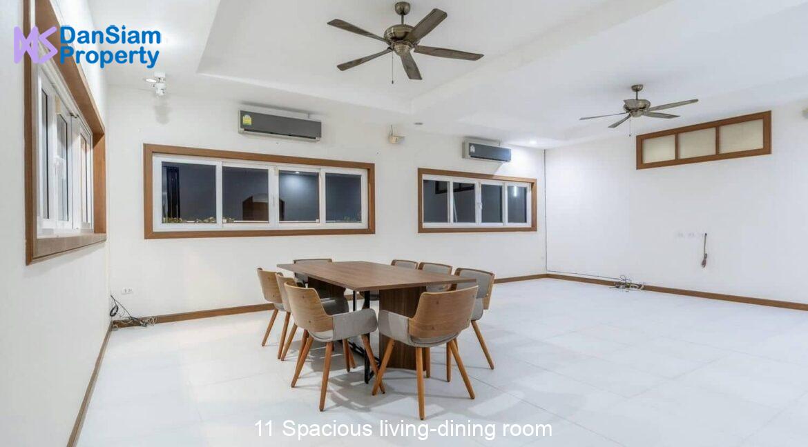 11 Spacious living-dining room