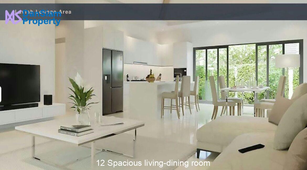 12 Spacious living-dining room