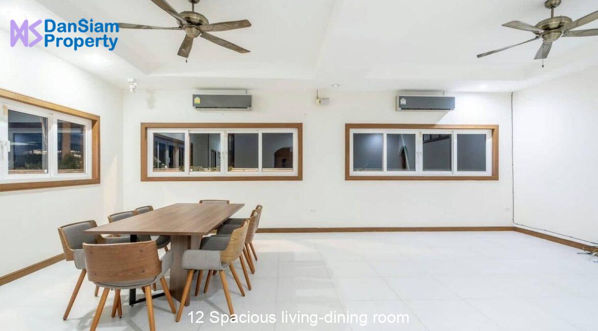 12 Spacious living-dining room