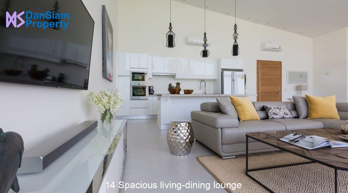 14 Spacious living-dining lounge