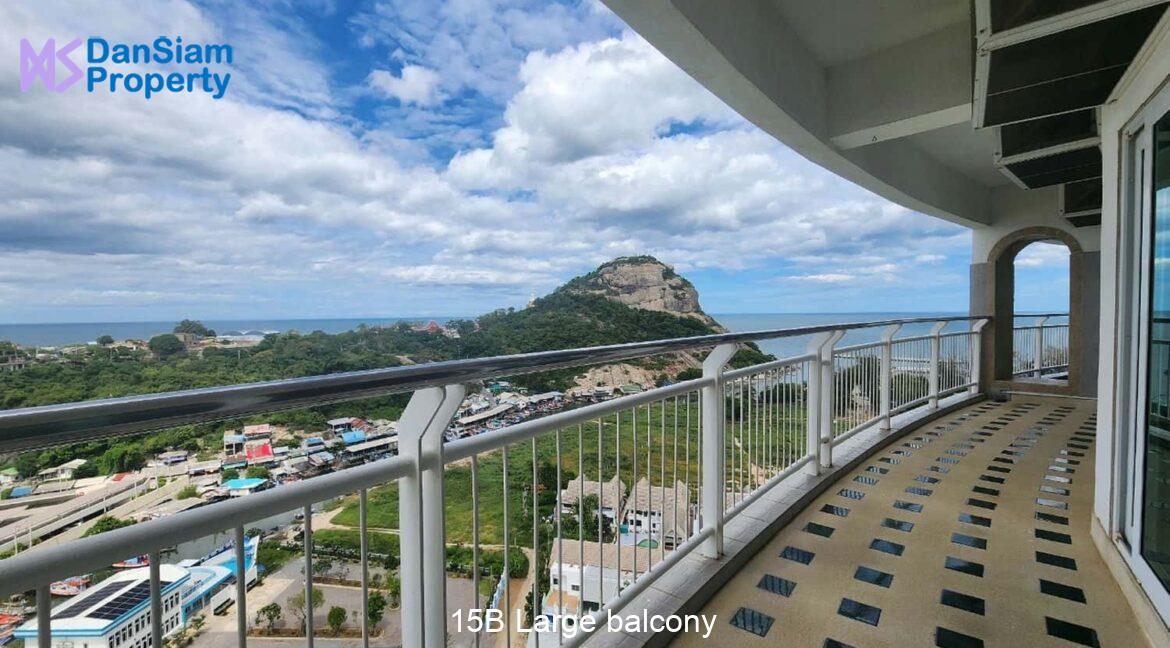 15B Large balcony