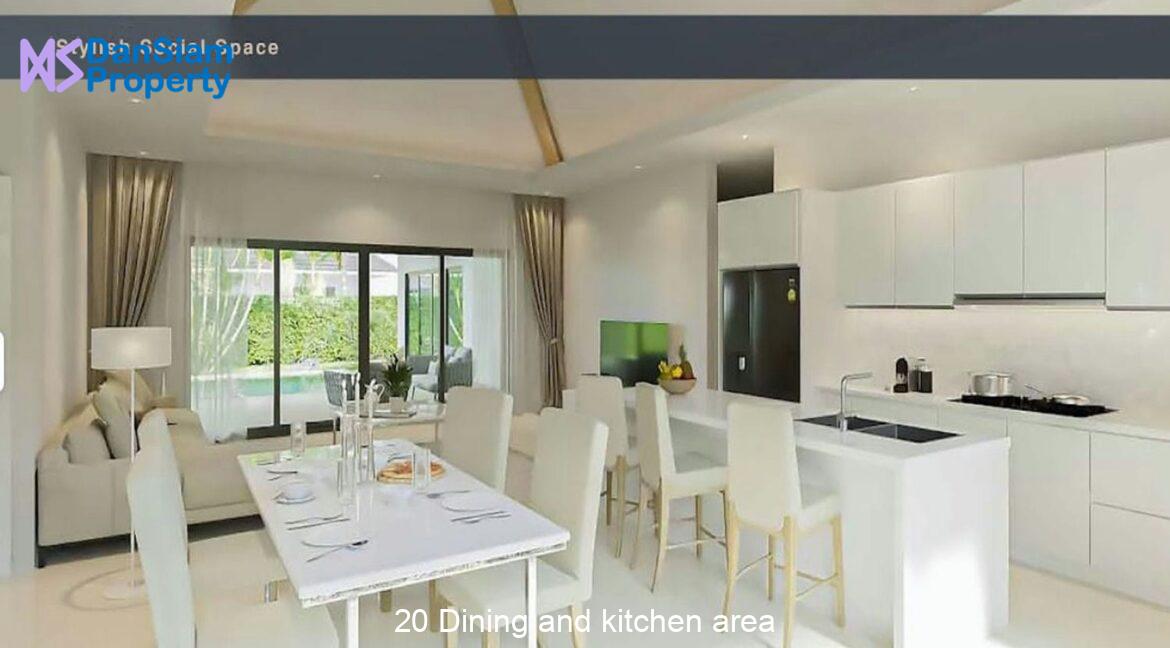 20 Dining and kitchen area