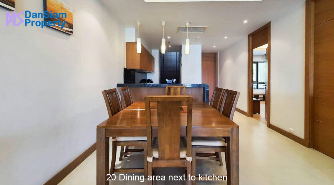 20 Dining area next to kitchen