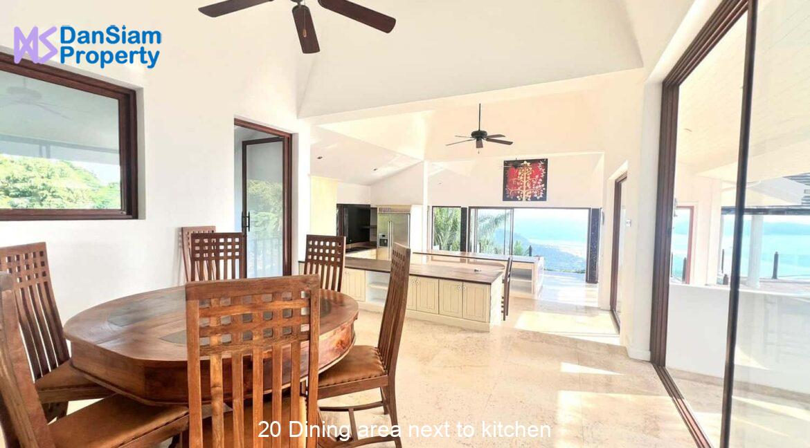 20 Dining area next to kitchen