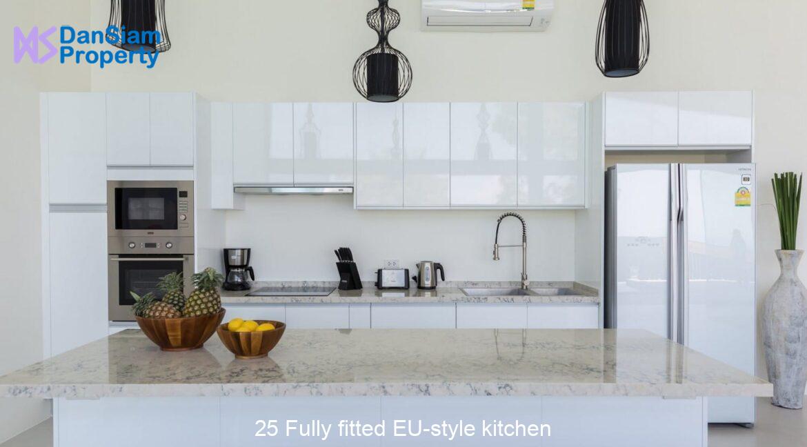 25 Fully fitted EU-style kitchen