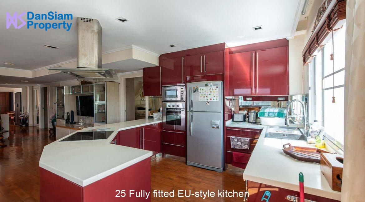 25 Fully fitted EU-style kitchen