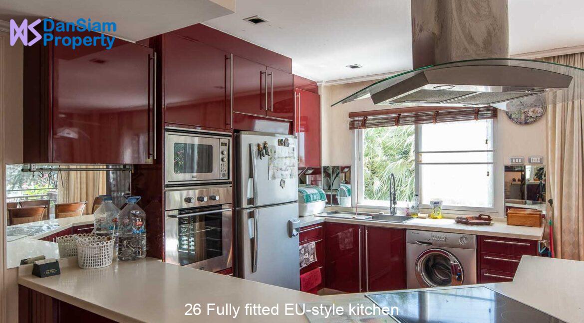 26 Fully fitted EU-style kitchen